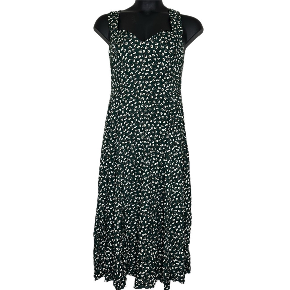 Rampage sweetheart neckline sundress green floral size 11